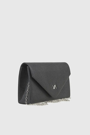 VERDE FASHION | Pochette in raso con patta