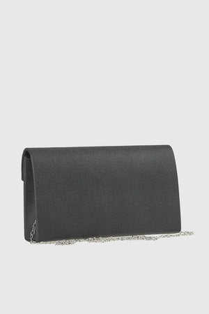 VERDE FASHION | Pochette in raso con patta