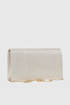 VERDE FASHION | Pochette in raso con patta