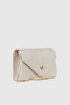 VERDE FASHION | Pochette in raso con patta