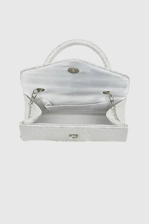 VERDE FASHION | Pochette in rafia con patta
