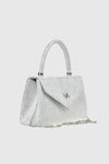 VERDE FASHION | Pochette in rafia con patta