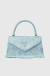 VERDE FASHION | Pochette in rafia con patta