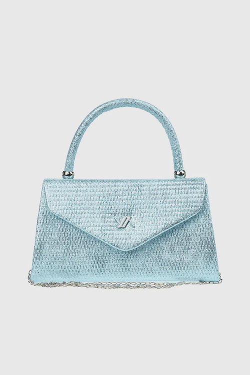 VERDE FASHION | Pochette in rafia con patta