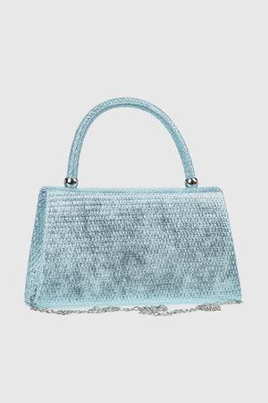 VERDE FASHION | Pochette in rafia con patta