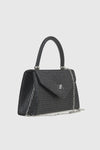 VERDE FASHION | Pochette in rafia con patta
