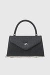 VERDE FASHION | Pochette in rafia con patta