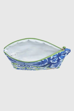 VERDE FASHION | Pochette mare in cotone fantasia maioliche