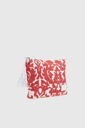 VERDE FASHION | Pochette mare in cotone fantasia cachemire