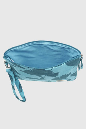 VERDE FASHION | Pochette mare in cotone fantasia floreale