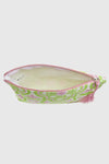 VERDE FASHION | Pochette mare in cotone fantasia maioliche