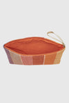 VERDE FASHION | Pochette mare in rafia a righe