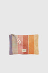 VERDE FASHION | Pochette mare in rafia a righe