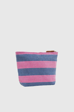 VERDE FASHION | Pochette mare in rafia a righe
