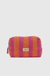 VERDE FASHION | Pochette mare in rafia a righe