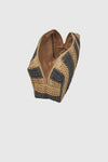 VERDE FASHION | Pochette mare in rafia a righe