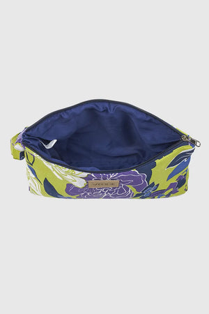 VERDE FASHION | Pochette mare in cotone fantasia fiori
