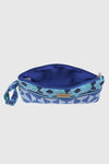 VERDE FASHION | Pochette mare in cotone fantasia geometrica