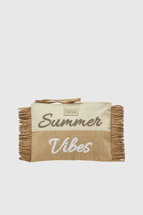 VERDE FASHION | Pochette mare in rafia Summer Vibes