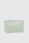 VERDE FASHION | Beauty case in cotone a righe