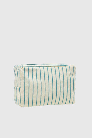 VERDE FASHION | Beauty case in cotone a righe
