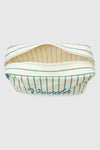 VERDE FASHION | Beauty case in cotone a righe