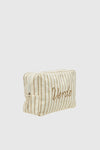 VERDE FASHION | Beauty case in cotone a righe