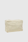 VERDE FASHION | Beauty case in cotone a righe