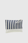 VERDE FASHION | Pochette mare in tessuto a righe