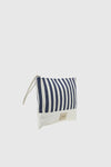 VERDE FASHION | Pochette mare in tessuto a righe