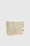 VERDE FASHION | Pochette mare in cotone a righe