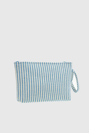 VERDE FASHION | Pochette mare in cotone a righe