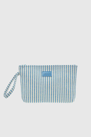 VERDE FASHION | Pochette mare in cotone a righe