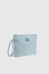 VERDE FASHION | Pochette mare in cotone a righe
