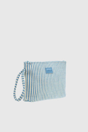 VERDE FASHION | Pochette mare in cotone a righe