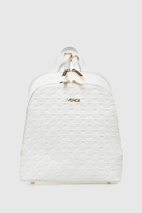 VERDE FASHION | Zaino doppia zip intrecciato