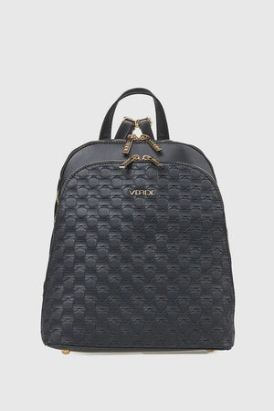 VERDE FASHION | Zaino doppia zip intrecciato