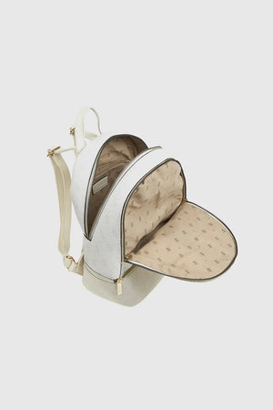 VERDE FASHION | Zaino in tessuto trama logo