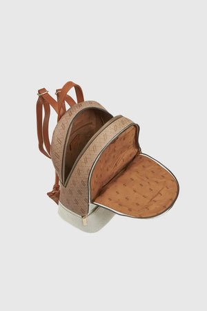 VERDE FASHION | Zaino in tessuto trama logo