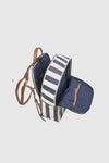 VERDE FASHION | Zaino in ecopelle motivo a righe
