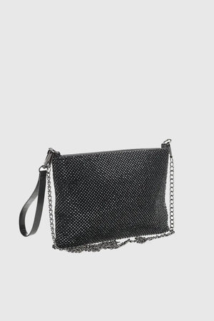 VERDE FASHION | Pochette bustina con strass