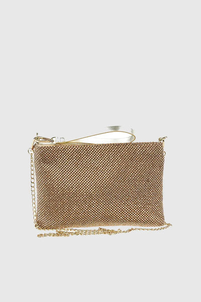 VERDE FASHION | Pochette bustina con strass