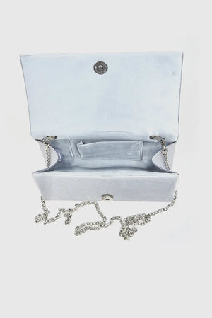 VERDE FASHION | Pochette con patta strass