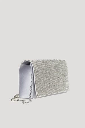 VERDE FASHION | Pochette con patta strass