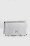 VERDE FASHION | Pochette con patta strass