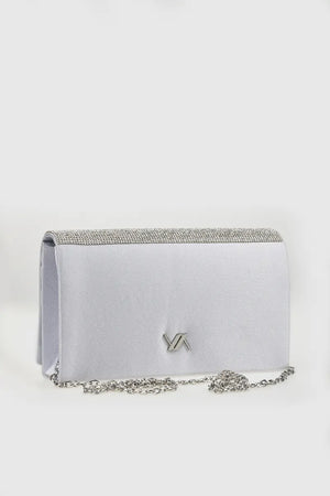 VERDE FASHION | Pochette con patta strass