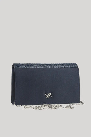 VERDE FASHION | Pochette con patta strass