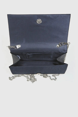 VERDE FASHION | Pochette con patta strass