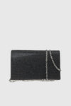 VERDE FASHION | Pochette con patta strass