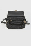 VERDE FASHION | Pochette con patta in ecopelle scamosciata